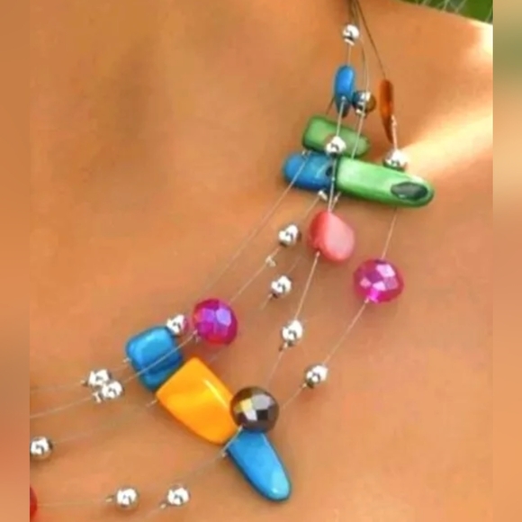 Necklace + Earrings Vacay Shell Necklaces Crystal Earrings Seashell Jewelry - Picture 8 of 8